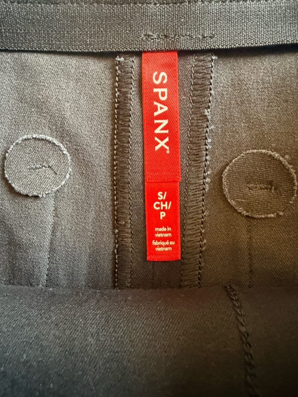 SPANX POLISHED SHORT CLASSIC BLACK STRETCH CHINO STYLE SIZE SMALL NWT - Picture 5 of 10